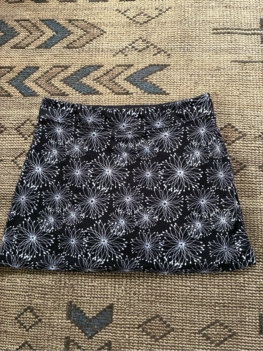 Tranquility by Colorado Clothing Black Skort with White Burst Print